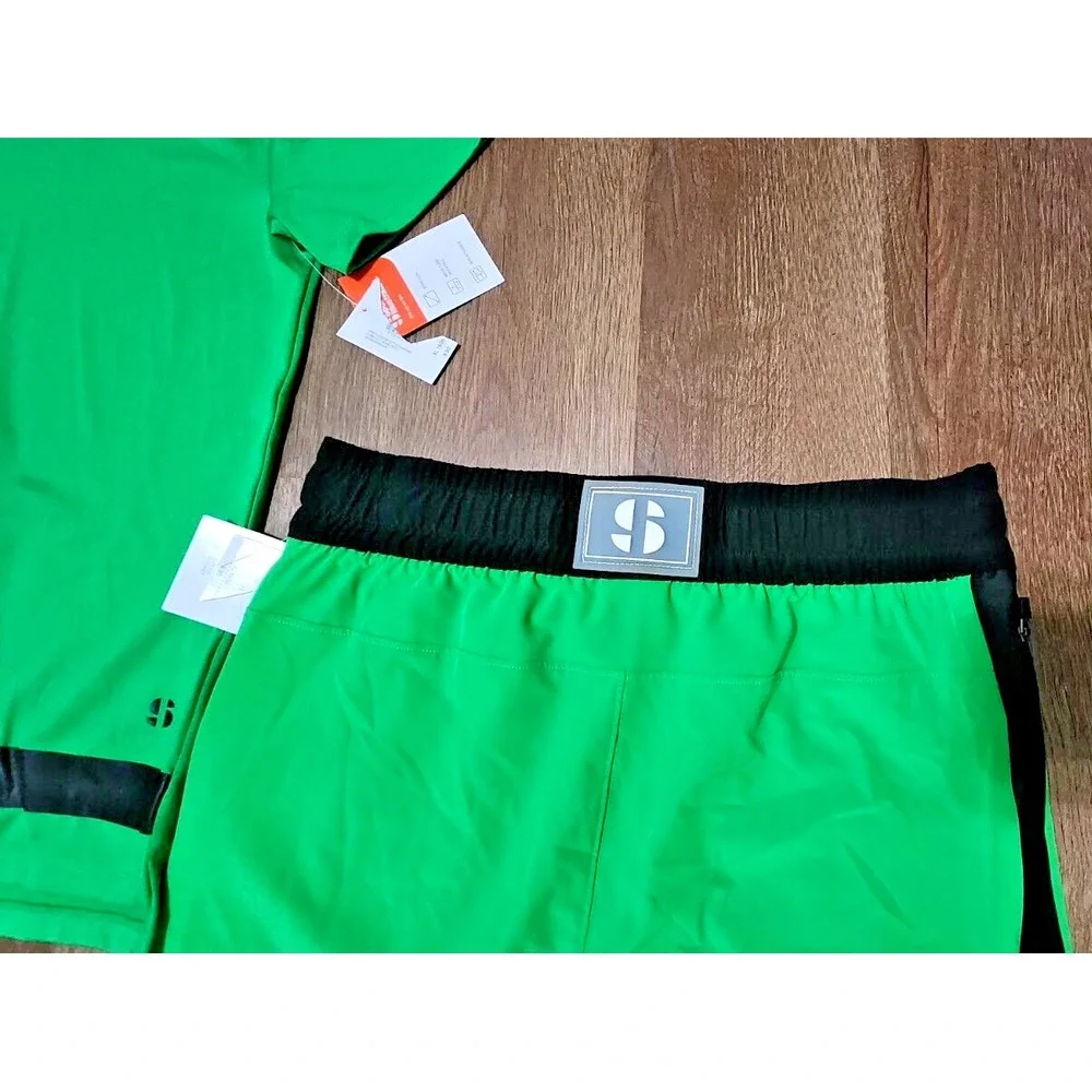 NEW Sports Illustrated Line‎ Up Green T-Shirt & Short Big Kid Size XL 18/20